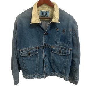 Distressed Canyon River Blues Jean Jacket Large